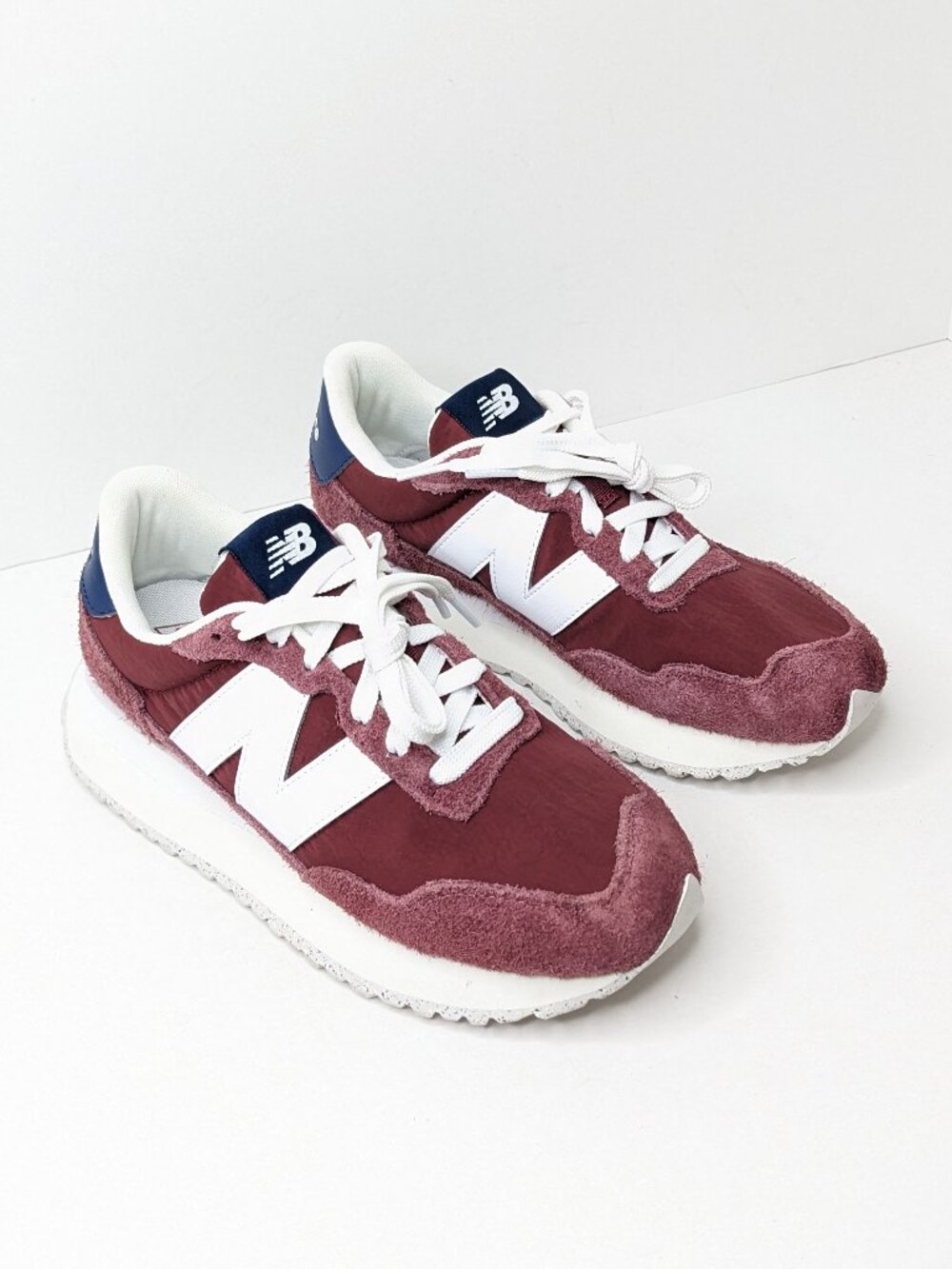 New Balance 237 Casual Sneakers Burgundy White Womens 7.5